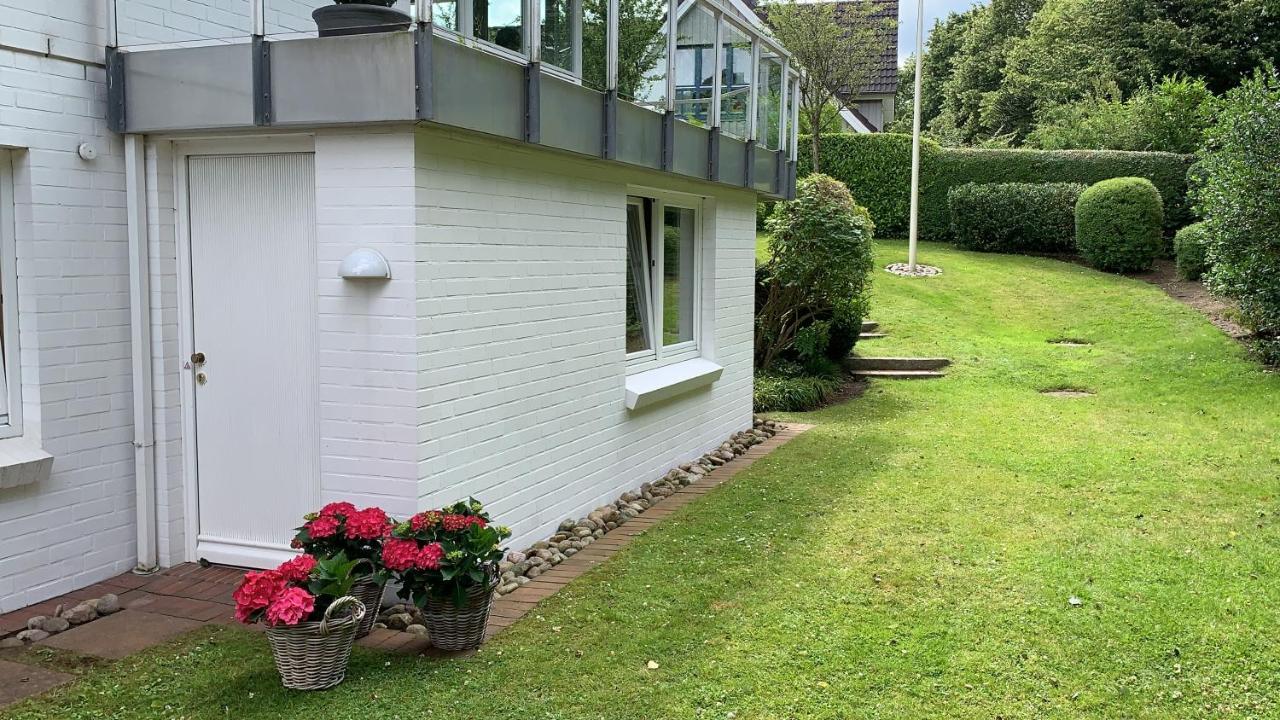 Ferienwohnung In Weisser Villa Am Kliff フレンスブルク エクステリア 写真